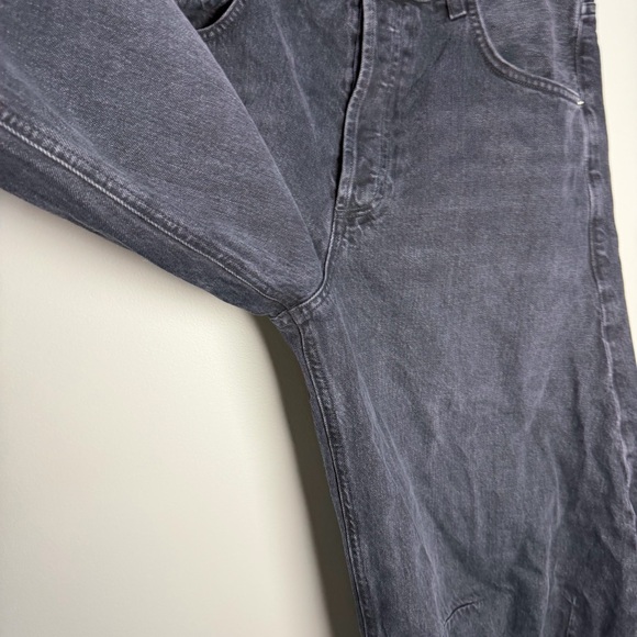 Citizens of Humanity Horseshoe Denim Black Barrel Jean Cropped Organic Cotton 30 - Picture 6 of 15